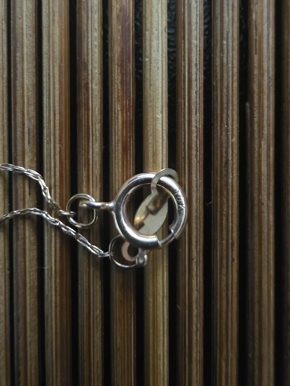 10k Diamond Heart Rose Gold Necklace (Vintage)